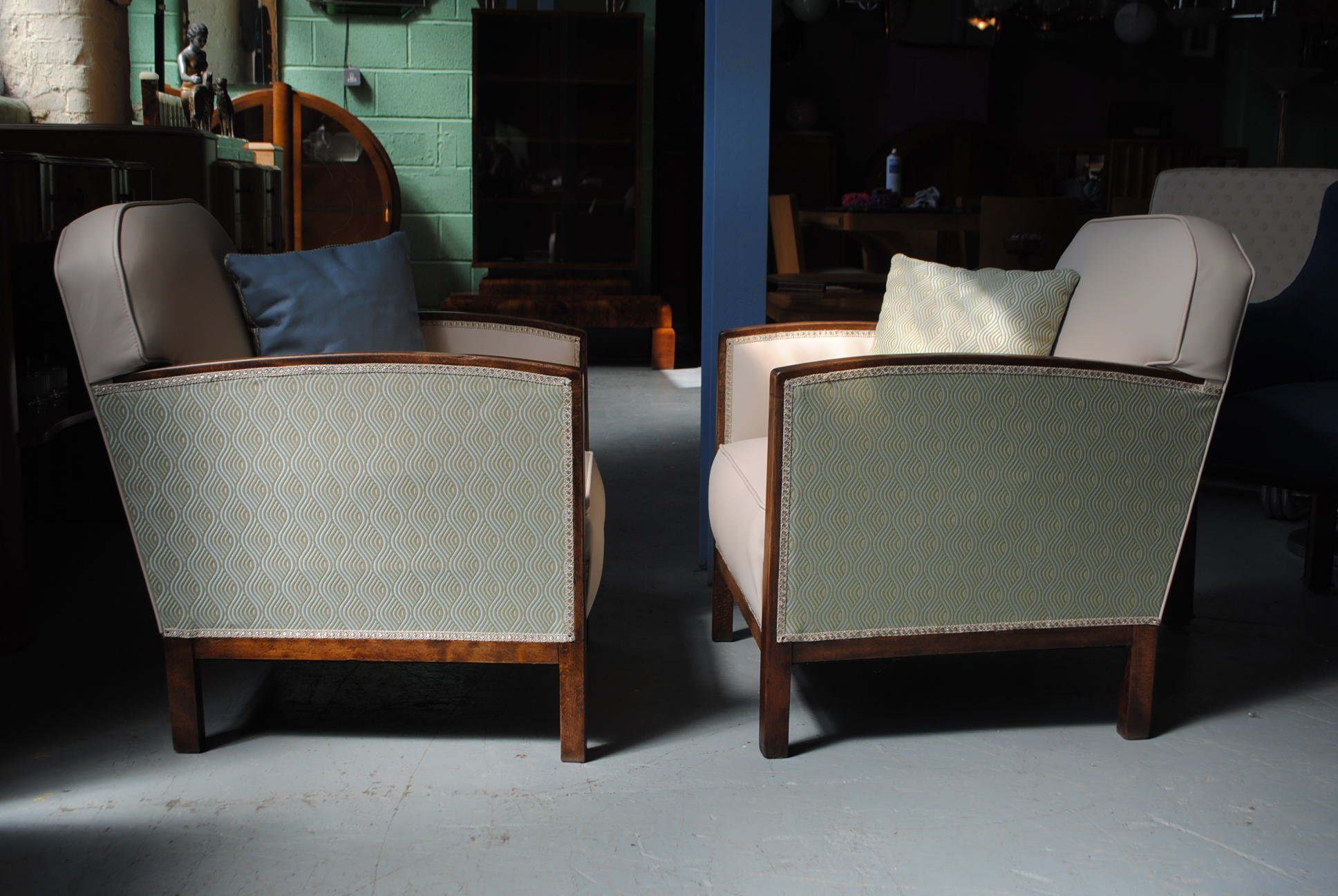 deko furniture pair of art deco fireside chairs cloud 9 art deco deko furniture pair of art deco fireside chairs cloud 9 art deco