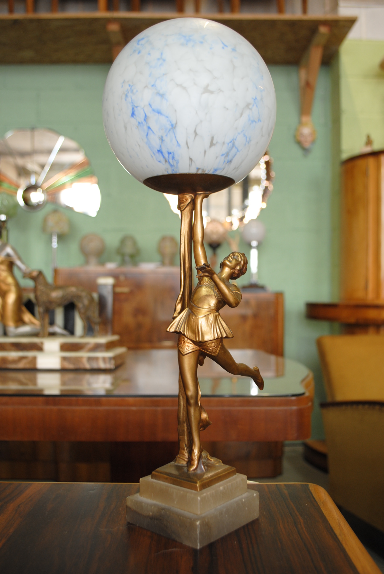 Art Deco Lady Lamp || Cloud 9, Art Deco Furniture Sales