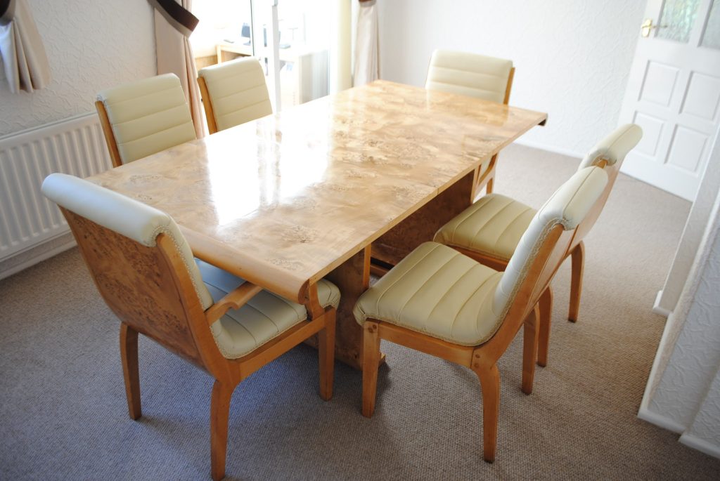 Art Deco Dining Table and 6 Chairs