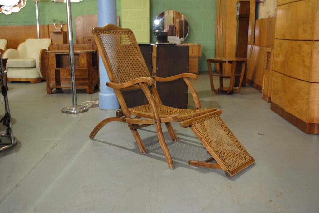 Original Art Deco Steamer Chair