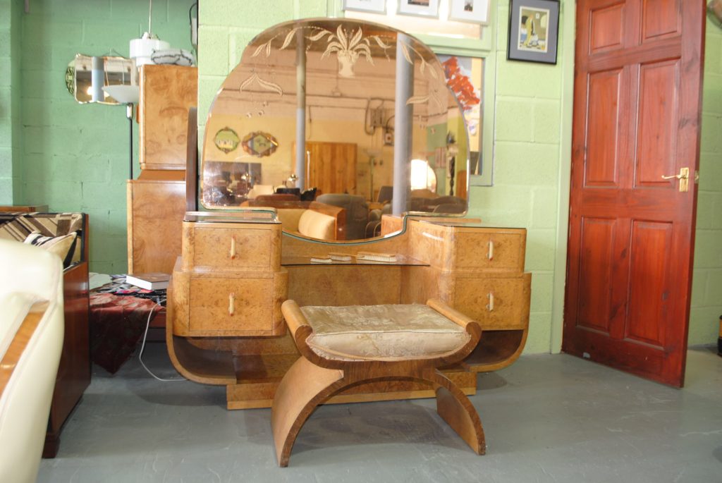 Art Deco Dressing Table and Stool