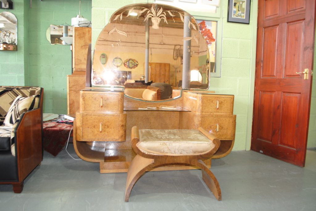 Art Deco Dressing Table and Stool