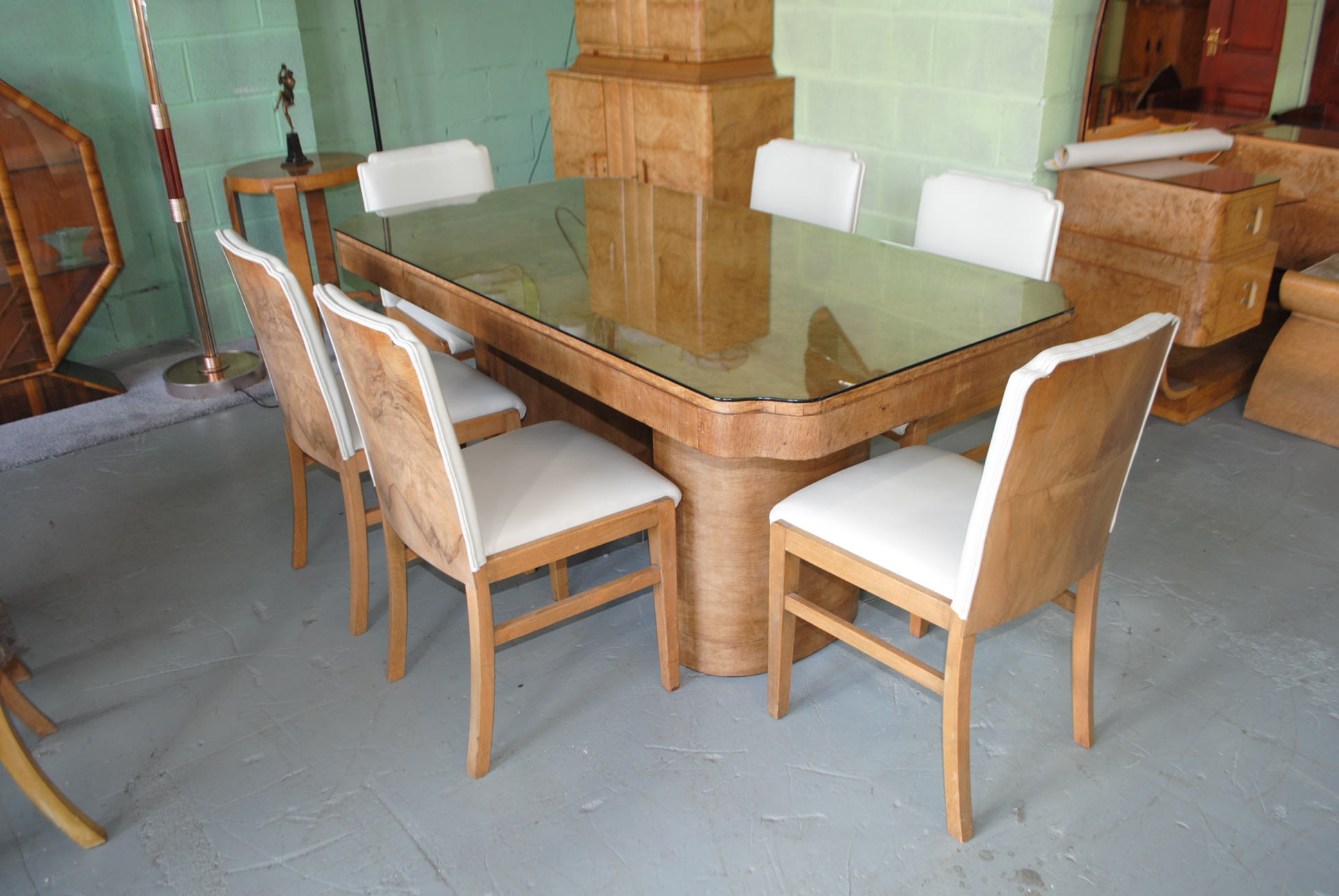 Art Deco Epstein Dining Table And 6 Chairs Cloud 9